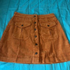 Marigold corduroy skirt